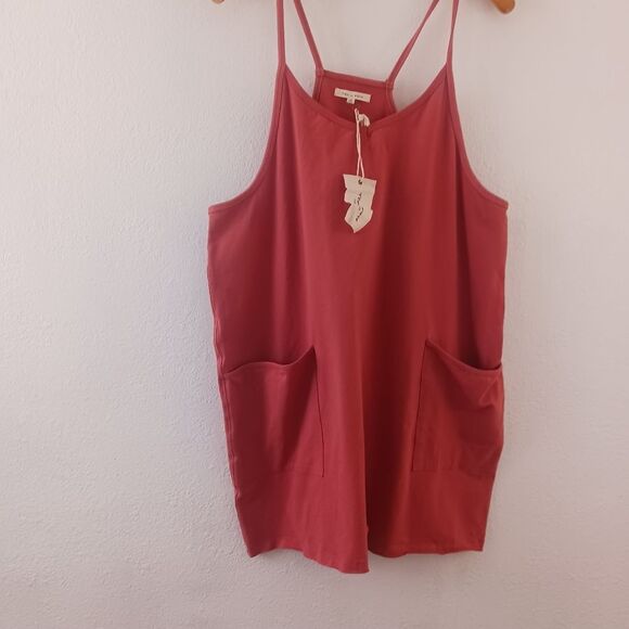 tea n rose Pants - Tea n Rose short overall spaguetti strap size M